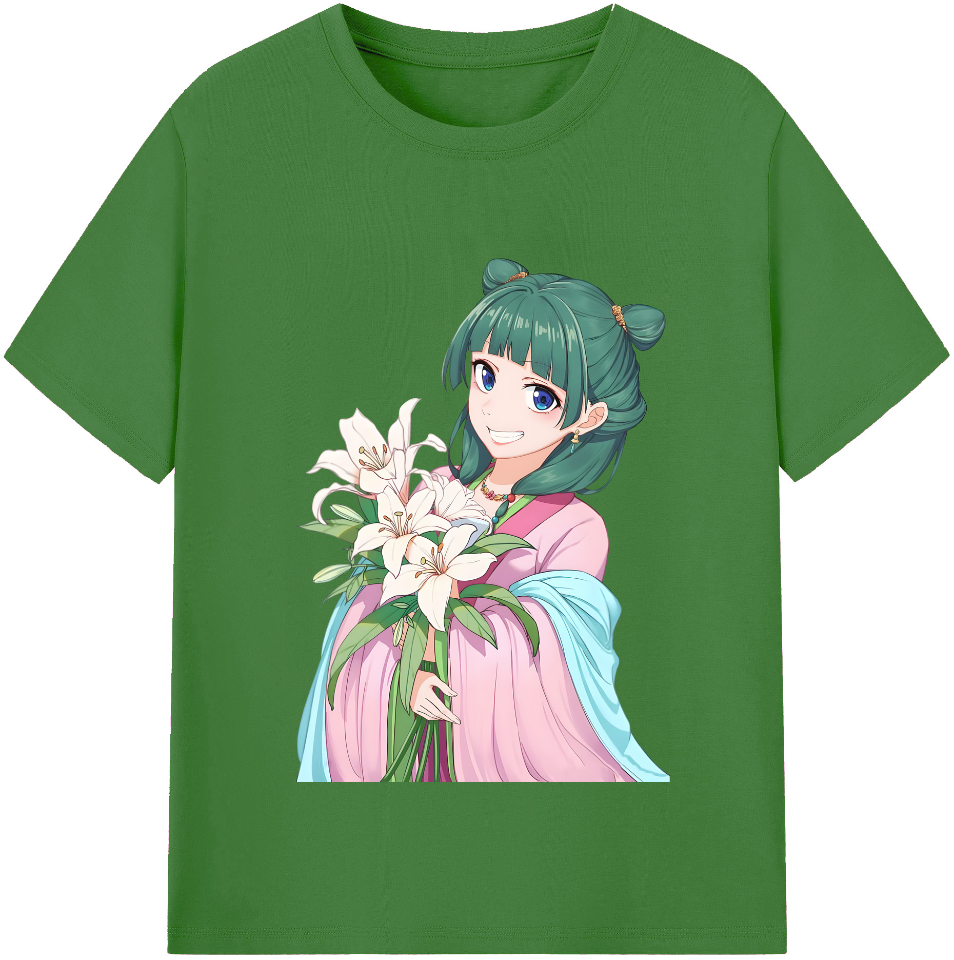 （画像用） 薬屋のひとりごと The Apothecary Diaries レディースカジュアルプリントTシャツ（綿100％）